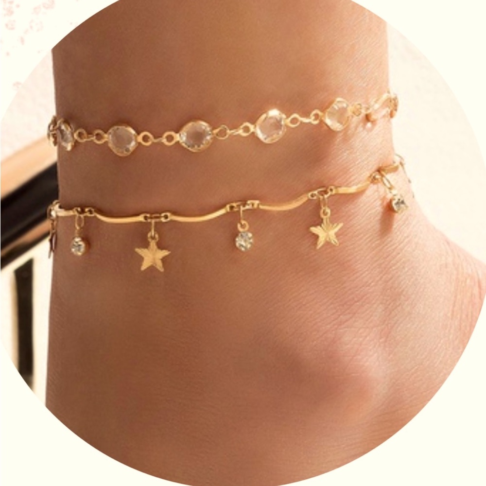 Li das tobilleras de oro Laminado 18k
